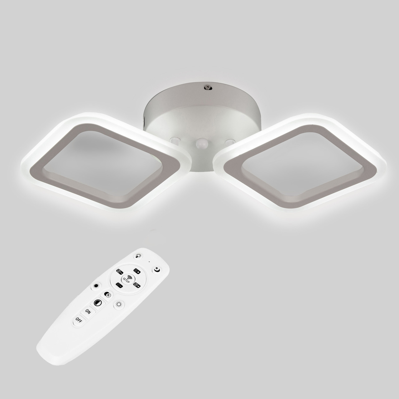 Стельова LED люстра, світлодіодний світильник Sunlight W8036/2B
