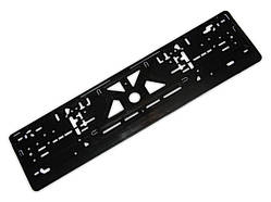 Популярний! Рамка під номер пластик чорна - Краща якість тільки на Nukleon.com.ua