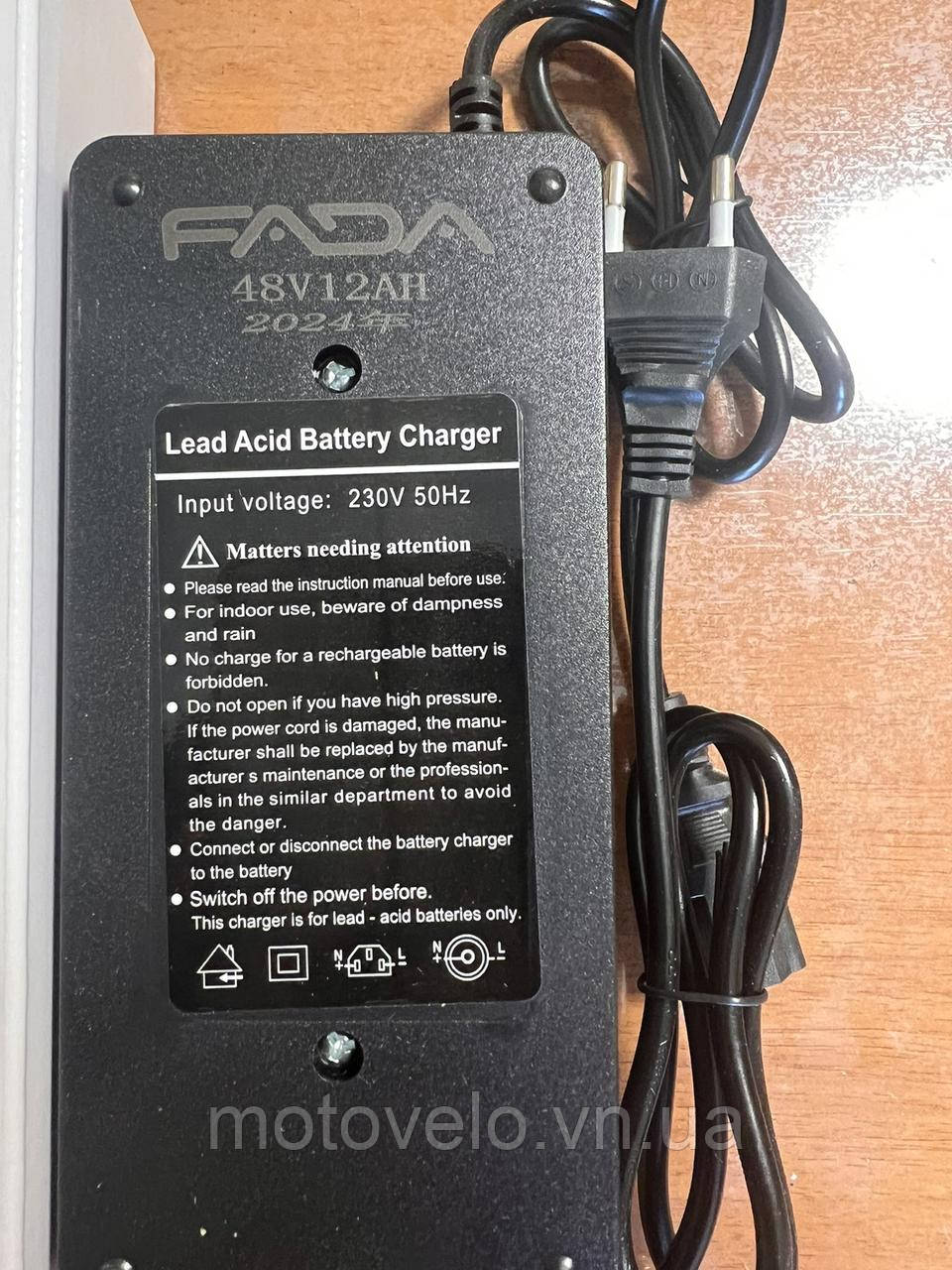 Зарядний пристрій 48V 12Ah Fada LIDO (FDEB03LA-48)