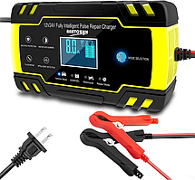 Популярний! Зарядний пристрій для акумуляторів Autozyk ZYX-J30 12V-24V, з ф-єю відновлення АКБ, жовте 8080 - Краща якість тільки