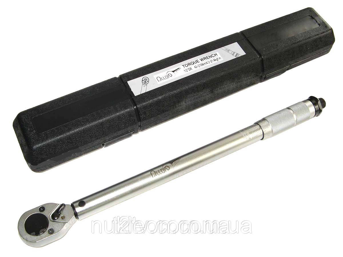Популярний! Ключ динамометричний 1/2" DR 42-210NM, 460мм, 1340гр. Alloid - Краща якість тільки на Nukleon.com.ua