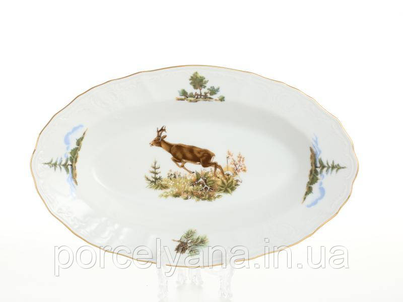 Овальне блюдо глибоке 24 см Thun Bernadotte мисливство U001011, фото 1