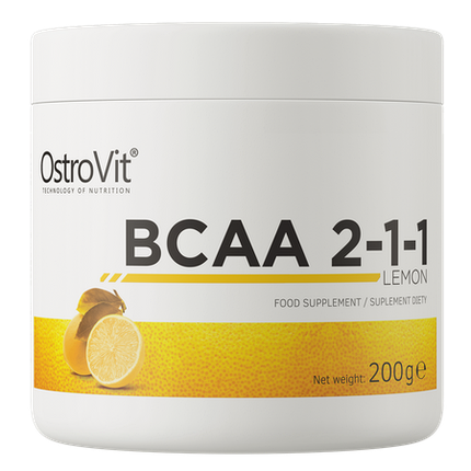 Extra Pure BCAA 2:1:1 OstroVit  200 g Lemon, фото 1