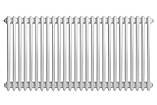 Горизонтальний дизайнерський радіатор опалення ARTTIDESIGN Bari III G 26/600/1190/50 білий матовий, фото 7