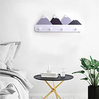 Популярний! Дитяча настінна деревяна вішалка Казкові гори - Краща якість тільки на Nukleon.com.ua