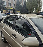 Вітровики, дефлектори вікон Hyundai Accent/Kia Rio 2005-2010 (Kyoung Dong/Корея), фото 5