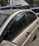 Вітровики, дефлектори вікон Hyundai Accent/Kia Rio 2005-2010 (Kyoung Dong/Корея), фото 8