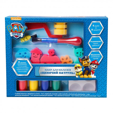 Ігровий набір ПЕРО Щенячий патруль з фарбами 120856, фото 1