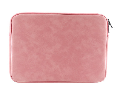 Чохол для ноутбука рожевий шкірзам 14.1" жіночий рожевий чохол під ноутбук 14 дюймів, фото 1