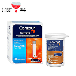 Тест-смужки Contour TS 50 шт. в 1 флаконі по 50 шт. у пакованні