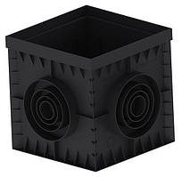 Дощоприймач пластиковий Base 300х300 чорний (8370)