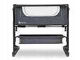 Дитяче ліжечко 3в1 Lionelo Timeon Grey + матрац, фото 4