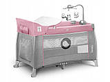 Ліжечко-манеж Lionelo Thomi Pink Baby, фото 9