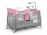 Ліжечко-манеж Lionelo Thomi Pink Baby, фото 10
