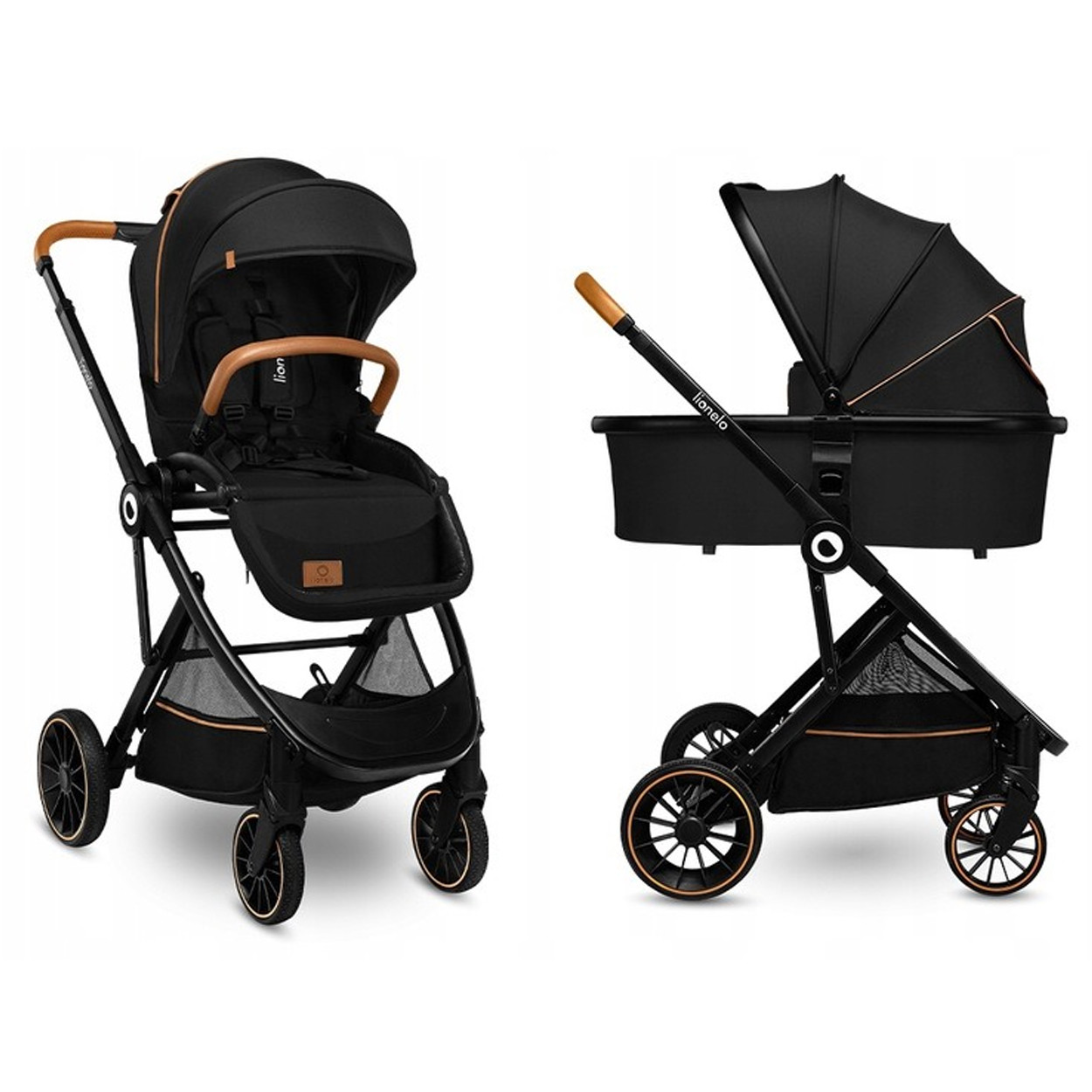 Універсальна коляска 2в1 Lionelo RIYA Back Onyx, фото 1