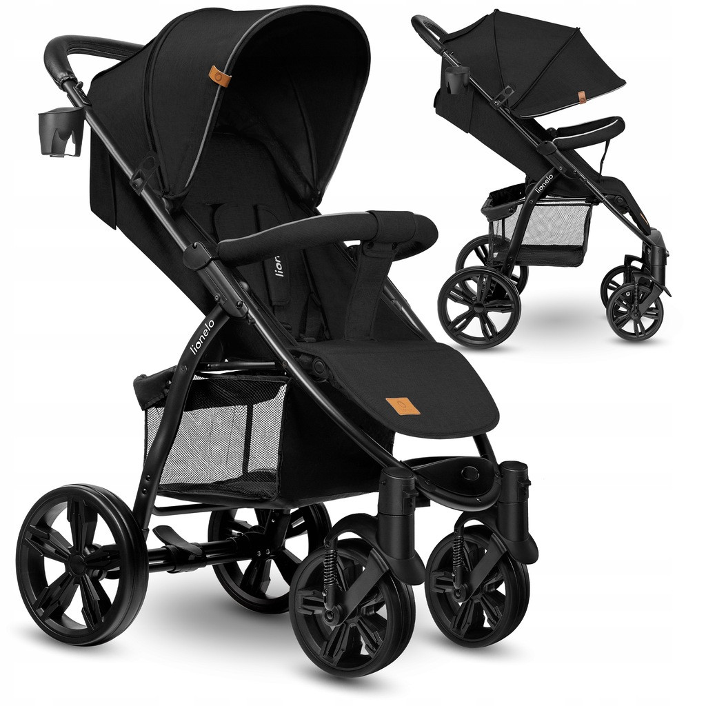Прогулянкова коляска Lionelo ANNET Plus BLACK CARBON, фото 1