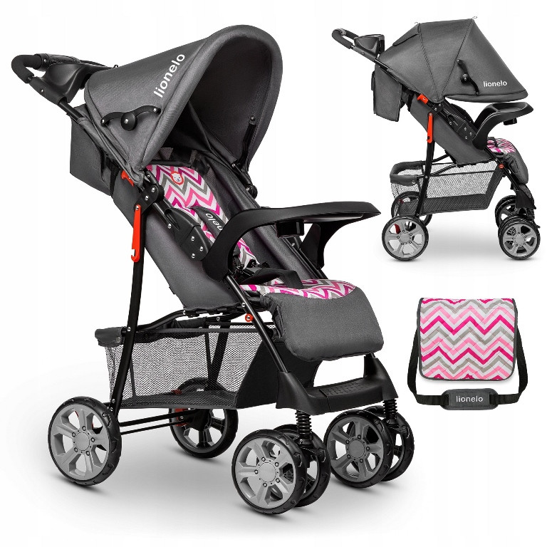 Прогулянкова коляска Lionelo Emma Pink Scandi, фото 1