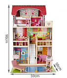 Дерев'яний ляльковий будиночок — вілла з басейном D11251, фото 2