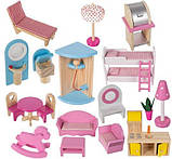 Дерев'яний ляльковий будиночок — вілла з басейном D11251, фото 3