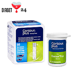 Тест-смужки Контур Плюс (Contour Plus) 50 шт. в 1 флаконі по 50 шт. в упаковці