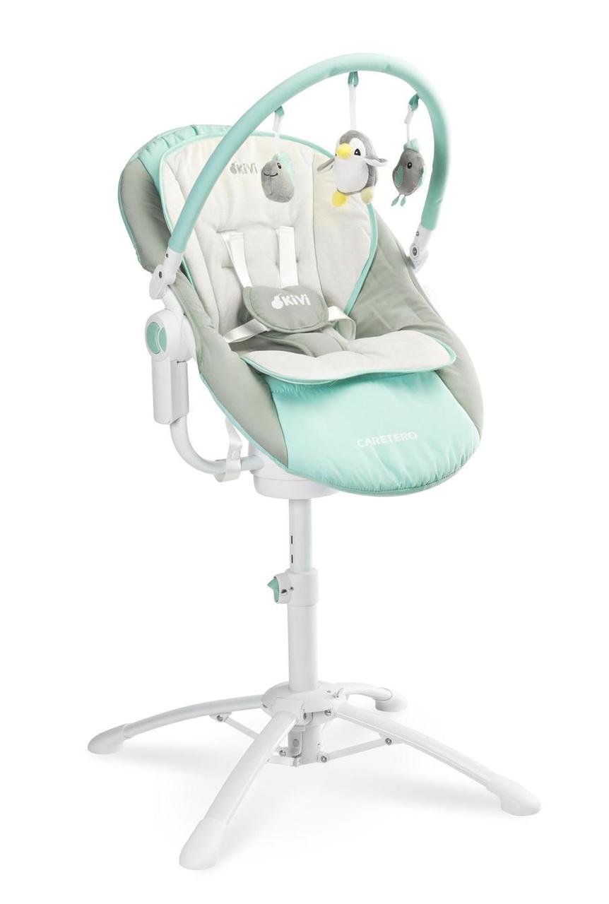 Стільчик шезлонг-гойдалка 3в1 Caretero Kivi Blue