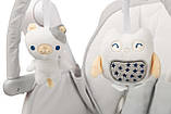 Крісло-гойдалка + стільчик для годування Caretero INDIGO Light Grey, фото 8