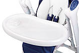 Крісло-гойдалка + стільчик для годування Caretero INDIGO Navy, фото 8