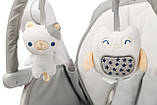 Крісло-гойдалка + стільчик для годування Caretero INDIGO Grey, фото 8