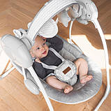 Крісло-гойдалка  MoMi LISS Grey, фото 8