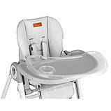 Стільчик для годування MoMi LUXURIA Light Grey, фото 5