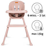 Стільчик для годування 4в1 Kidwell EATAN Pink, фото 4
