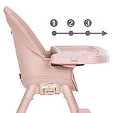 Стільчик для годування 4в1 Kidwell EATAN Pink, фото 8