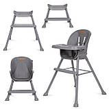 Стільчик для годування 4в1 Kidwell EATAN Grey, фото 3