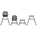 Стільчик для годування 4в1 Kidwell EATAN Grey, фото 10