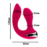 Подвійний смарт-вібратор DoublePower, фото 3