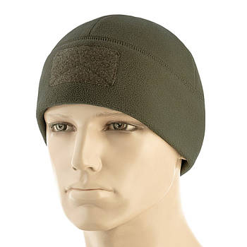 Шапка Watch Cap Elite фліс (320г/м2) з липучкою Dark Olive