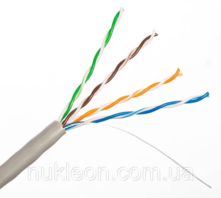 Популярний! Віта пара UTP CAT-5 HIGH-NET(4*2*0.5mm), 1 м - Краща якість тільки на Nukleon.com.ua