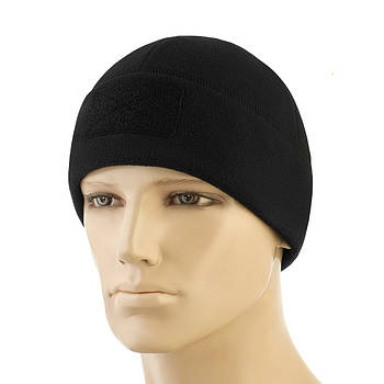 Шапка Watch Cap Elite фліс (320г/м2) з липучкою Black