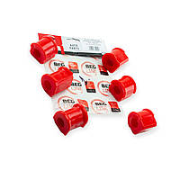 Втулка стабілізатора 2123 переднього поліуретан червоний (к-кт 6 шт) BEG-LINE