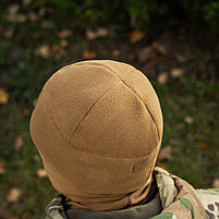 Шапка Watch Cap Elite фліс (320г/м2) з липучкою Coyote Brown, фото 8