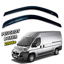 Дефлектори вікон (вітровики) для Peugeot Boxer 2006+ накладні (DEFL) Q2