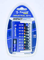 Набір біт RapidE Impact 25mm 19pcs (18шт біт + магнітний біто-тримач 60mm з фіксатором)