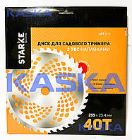 Диск STARKE 8018 255mm*25.4*40T для садового тримера (бензокоси) з твердосплавними напайками
