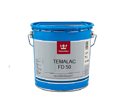 Емаль алкідна TIKKURILA TEMALAC FD 50 антикорозійна, TCL-транспарентний, 2,7 л