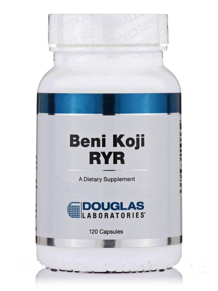 Бені Коджі Червоний дріжджовий рис Douglas Laboratories (Beni Koji Red Rice Yeast) 120 кампсул BX504