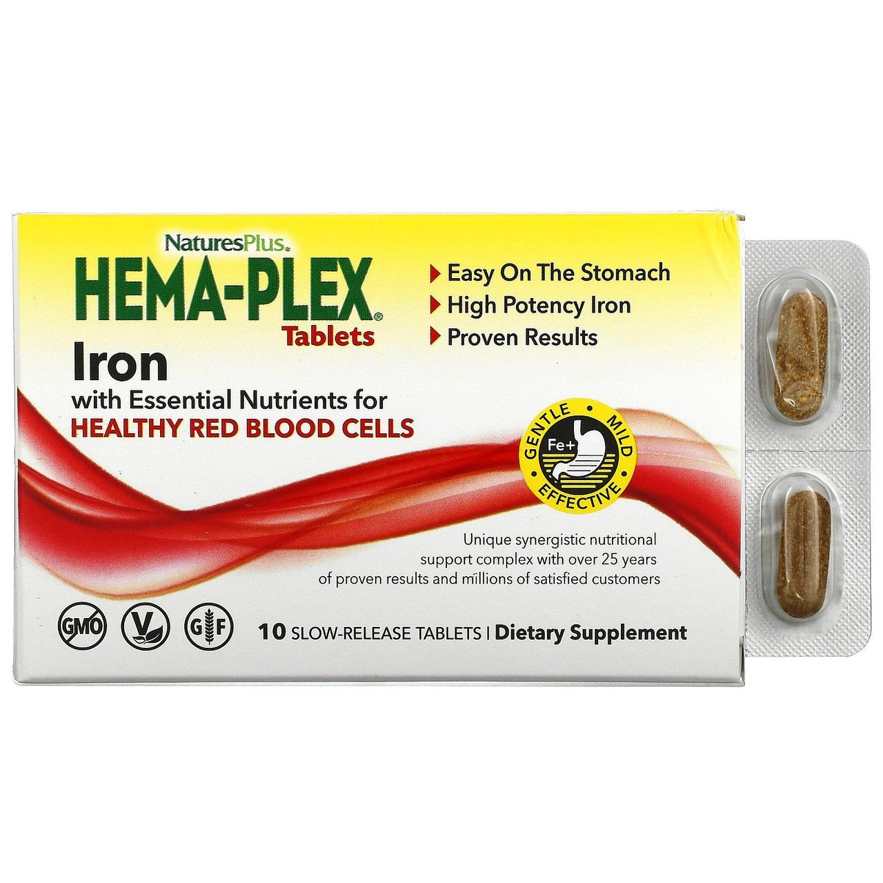 Комплекс для підтримки оптимального здоров'я кроture's Plus (Hema-Plex) 10 вегетаріанських таблеток BX169