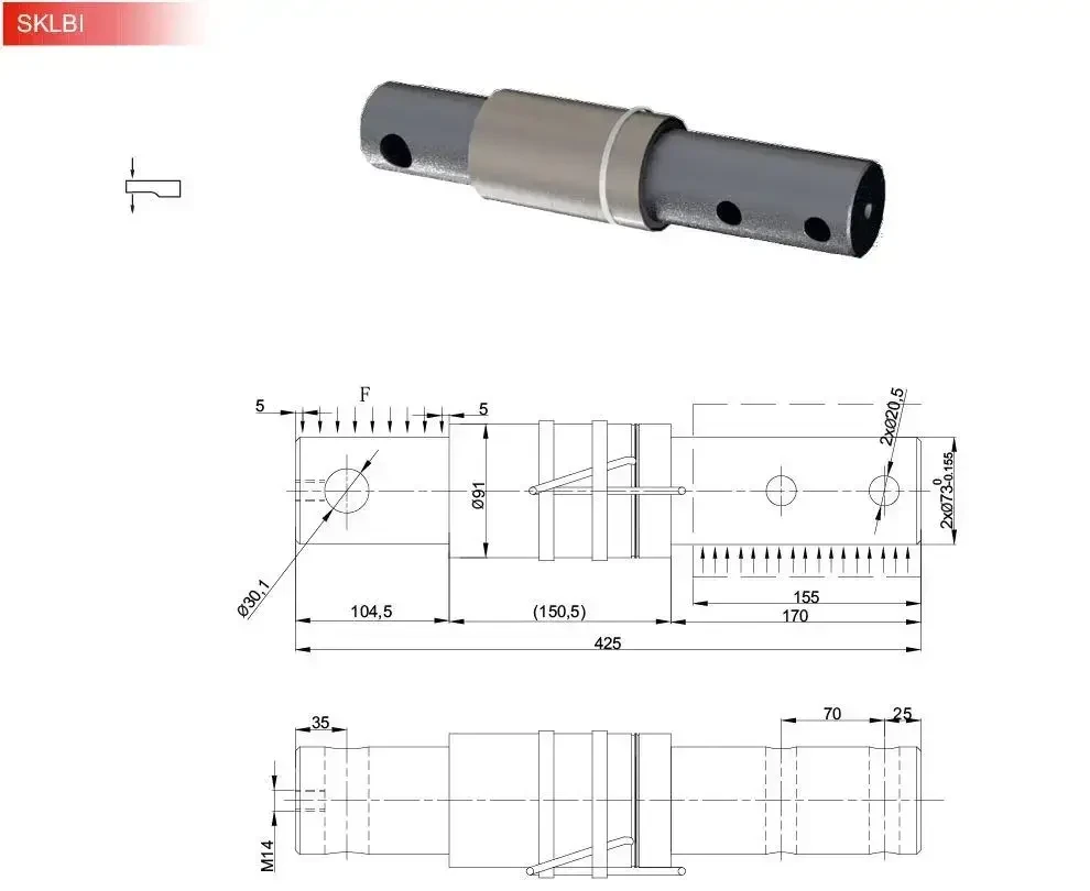 Тензодатчик Keli SKLBI-A 11.25 т, фото 1