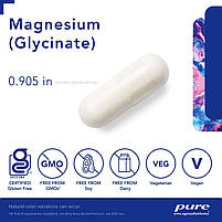 Магній Гліцинат Pure Encapsulations (Magnesium Glycinate) 120 мг 180 капсул BX989, фото 3