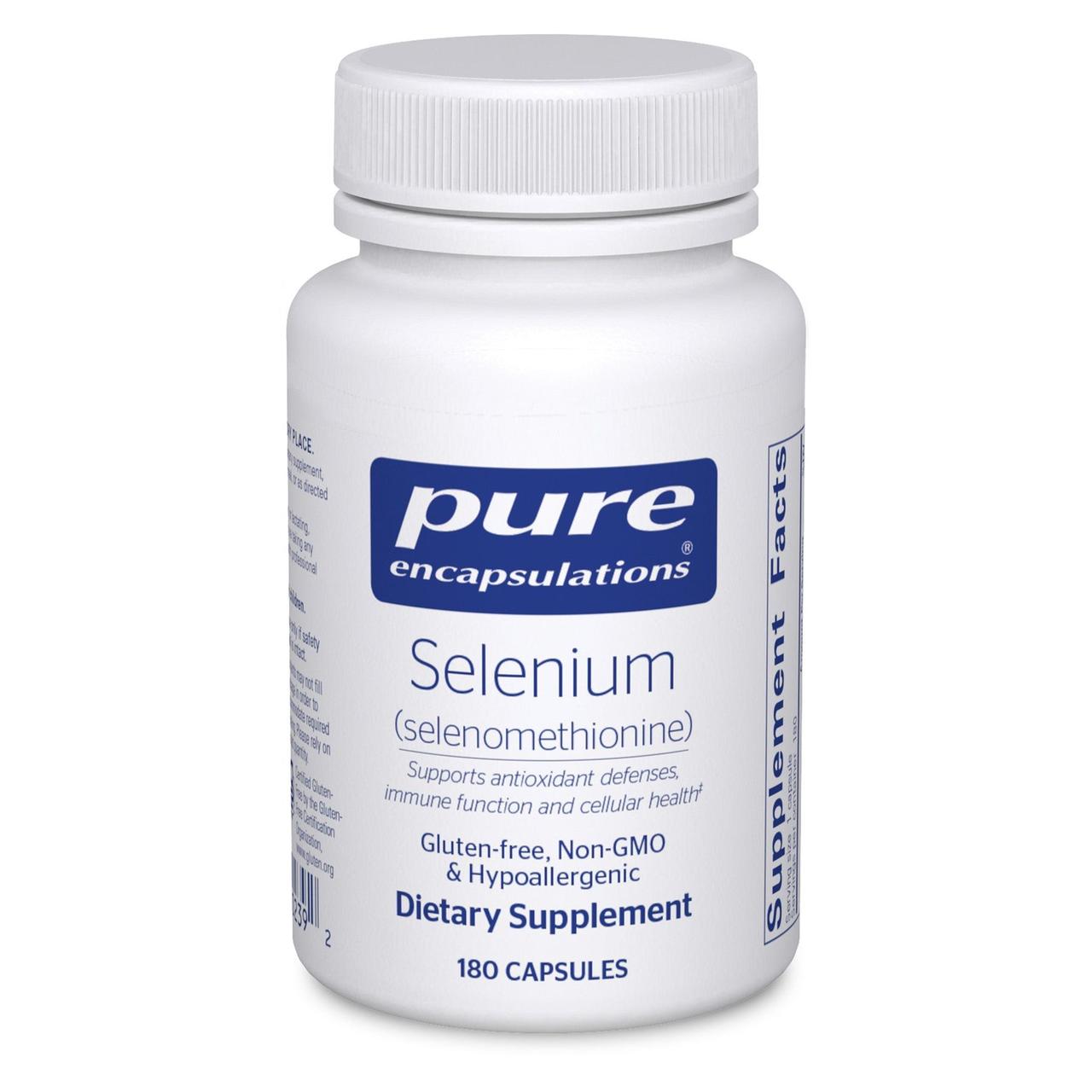 Селен селенометіонін Pure Encapsulations (Selenium Selenomethionine) 180 капсул BX319