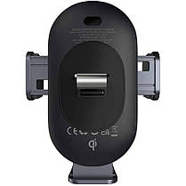 Автомобільний тримач холдер із БЗП Baseus LightChaser Series Wireless Charging Electric Car Mount 15W C40355900121-00 Black, фото 6